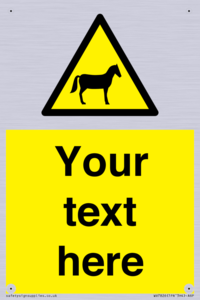 Custom warning horses